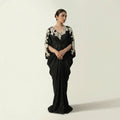 Black and white kaftan